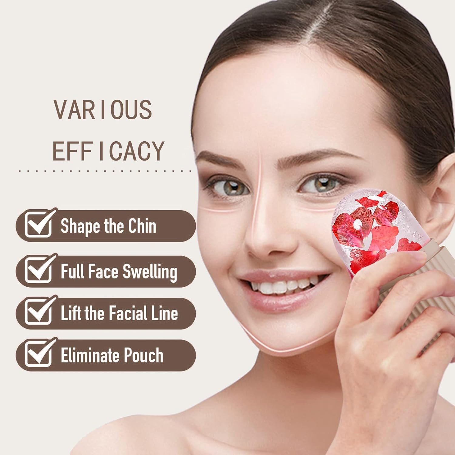 Rouleau de glace pour le visag - Skincare Scora avis et prix
